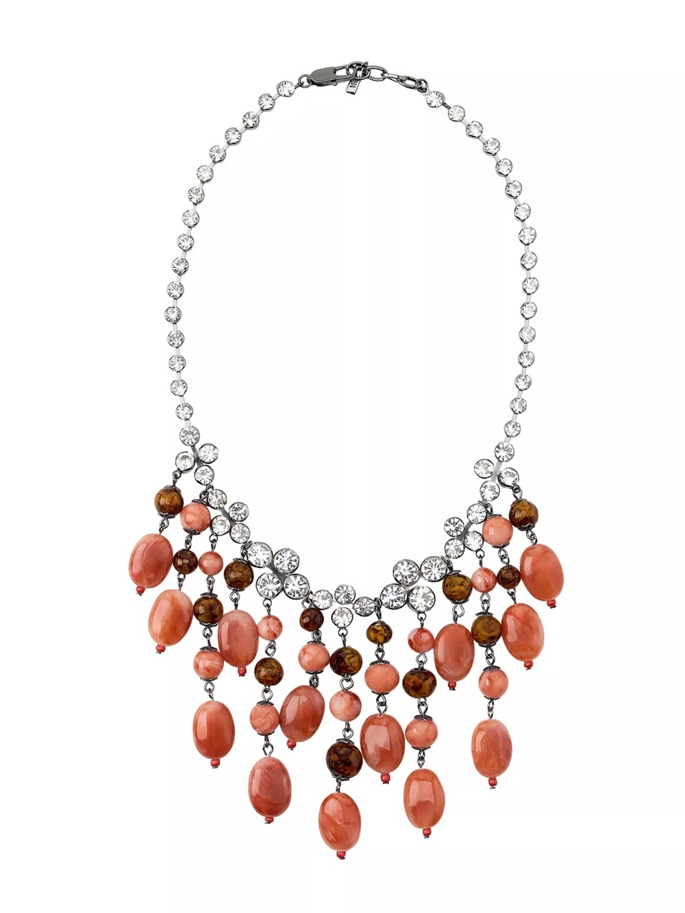 NWT Zara Woman Accessories WATERFALL JEWEL STONE NECKLACE